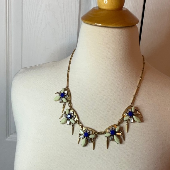 J. Crew Jewelry - J Crew Statement Necklace Gold‎ Plated Rhinestone